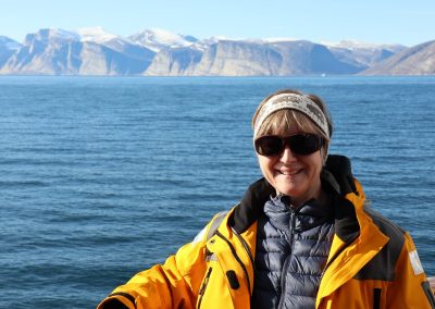 Bev enjoying the sites