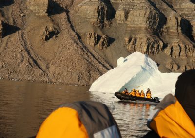 checking out the glacier